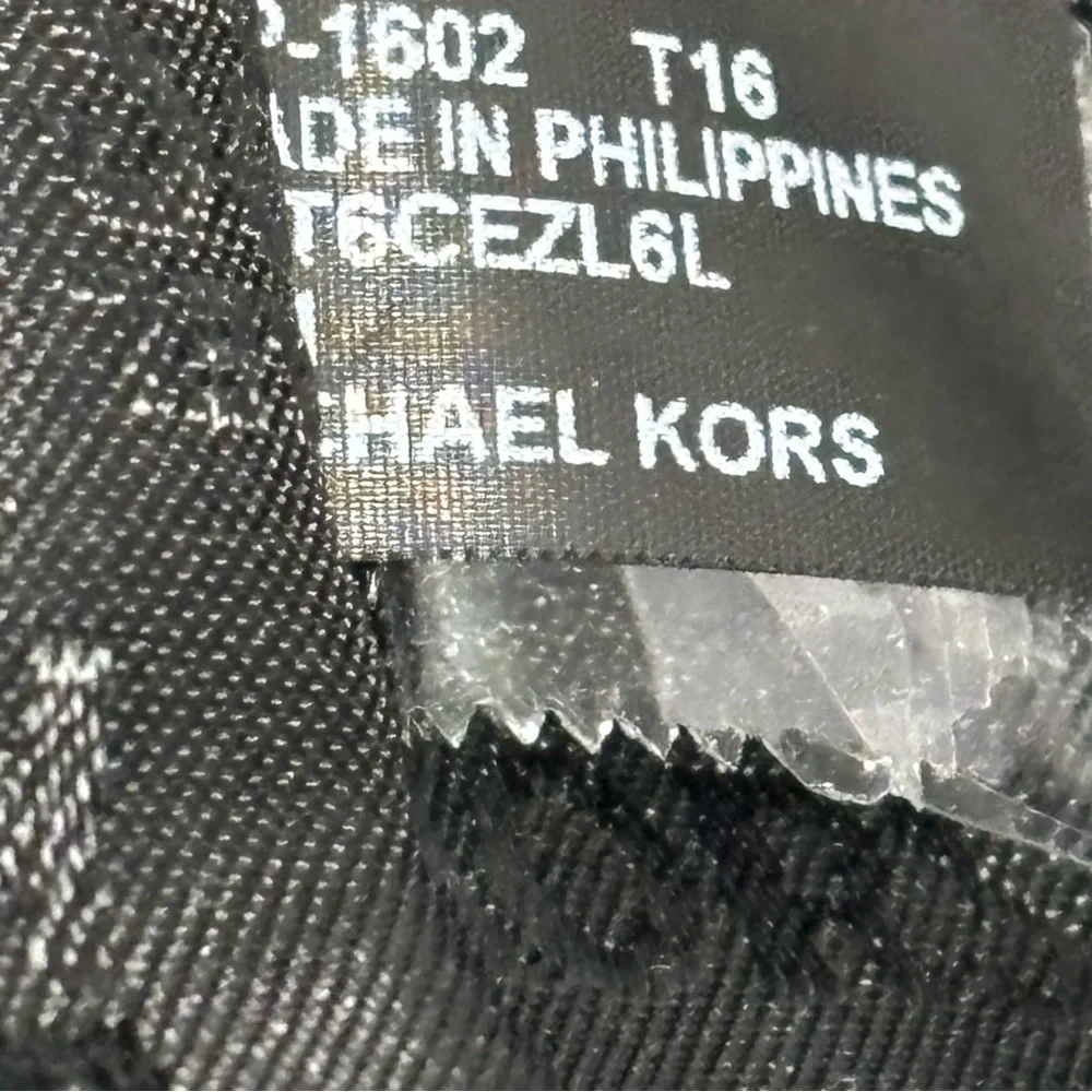 Michael Kors Black Leather Hobo Bag with Gold Accents - Picture 11 of 15